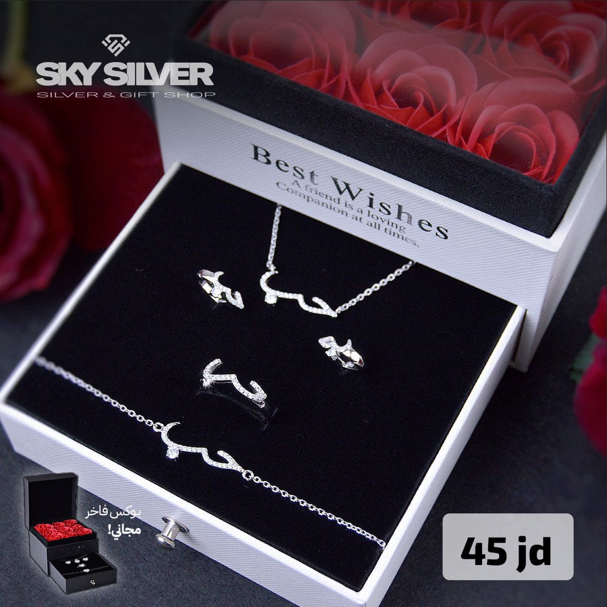 Elegant silver set