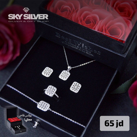 Elegant silver set