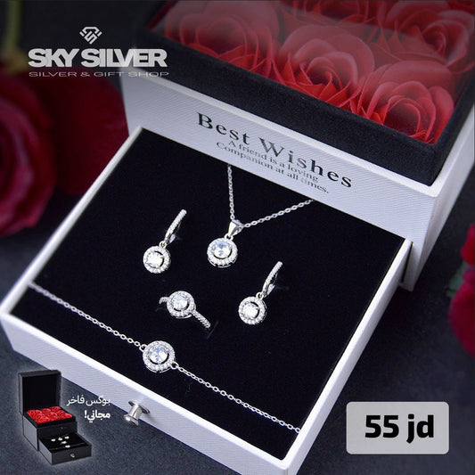 Elegant silver set