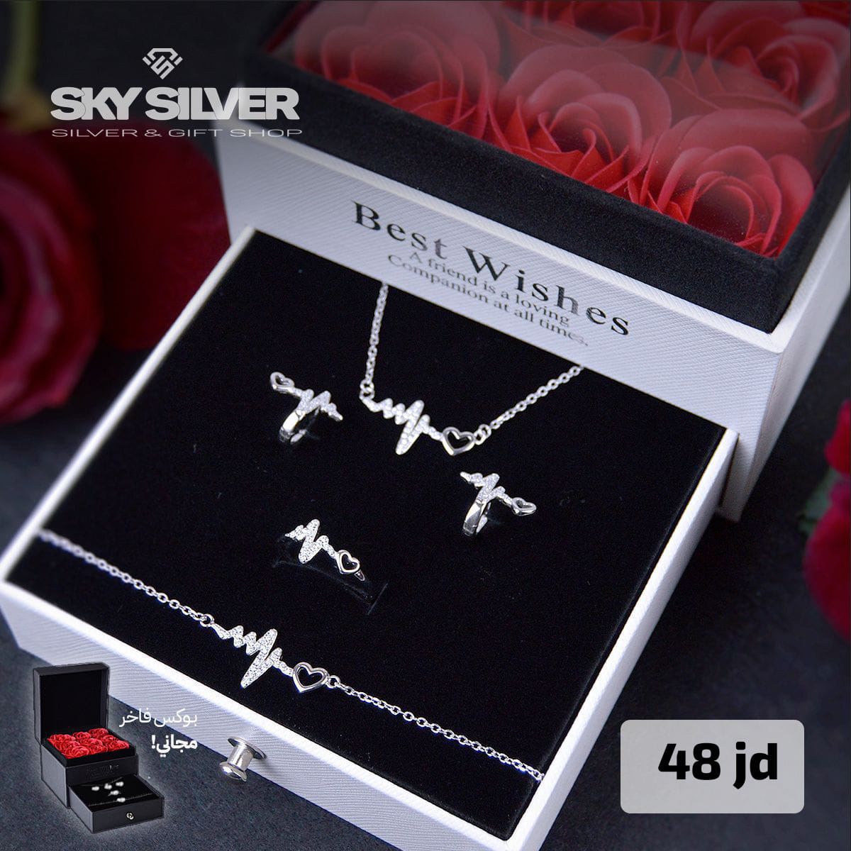 Elegant silver set