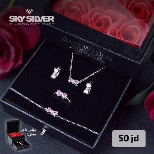 Elegant silver set