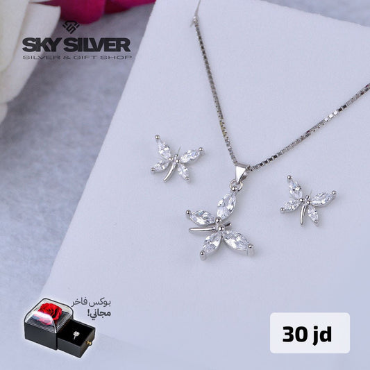 half set - necklace and earrings